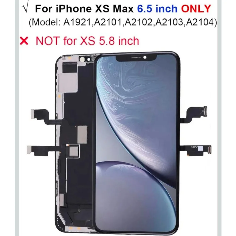 Cell Phone Screen Protector for iPhone XS Max 6.5 inch Black Blue